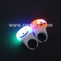 flashing led halloween pumpkin toy rings tm01195