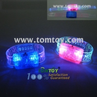 led flashing bracelet voice activated sound control wristband bangle for disco pub bar party tm00999