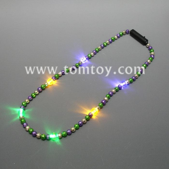 Flashing Mardi Gras Necklace Tomtoy 