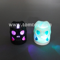 led halloween skull candle tm09808