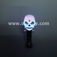 led halloween skull spinning wand with sound tm09919