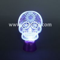 led skull night light tm09656